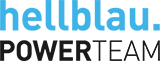 hellblau.POWERTEAM Logo